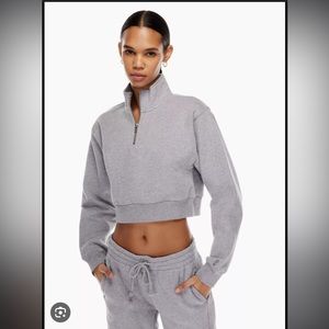 Tna cozy quarter zip sweater